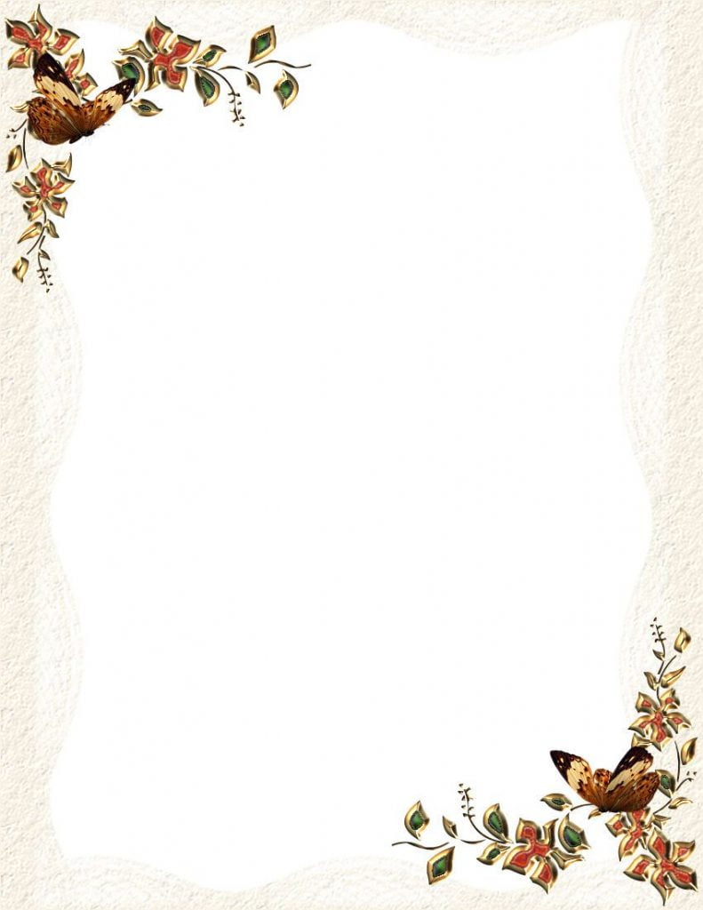 Free Fall Stationery Templates Printable Stationery Borders For Paper Journal Stationery