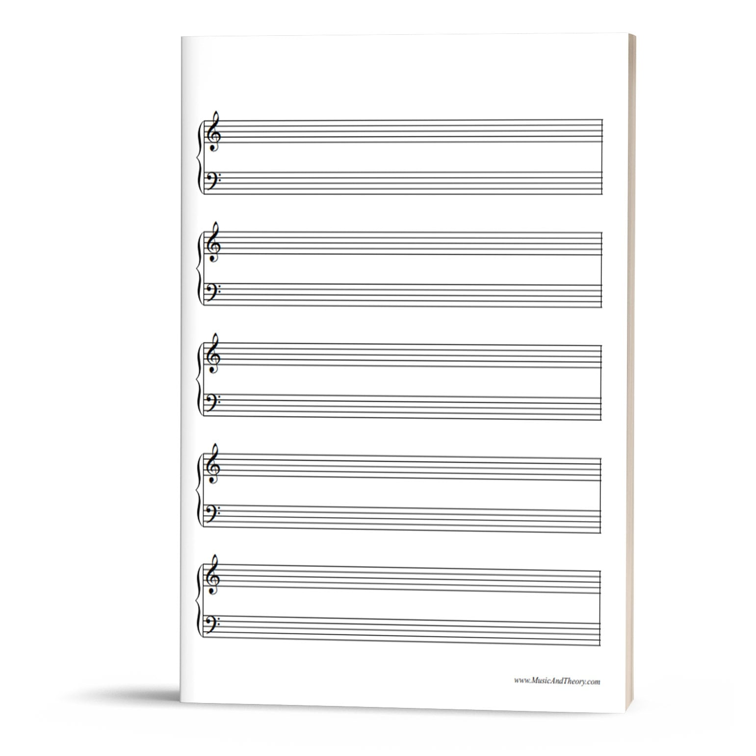 FREE Grand Staff Manuscript Paper Music Staff Paper MusicAndTheory ...