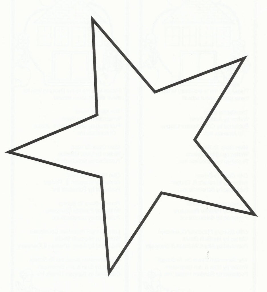 Large Star Stencil Printable