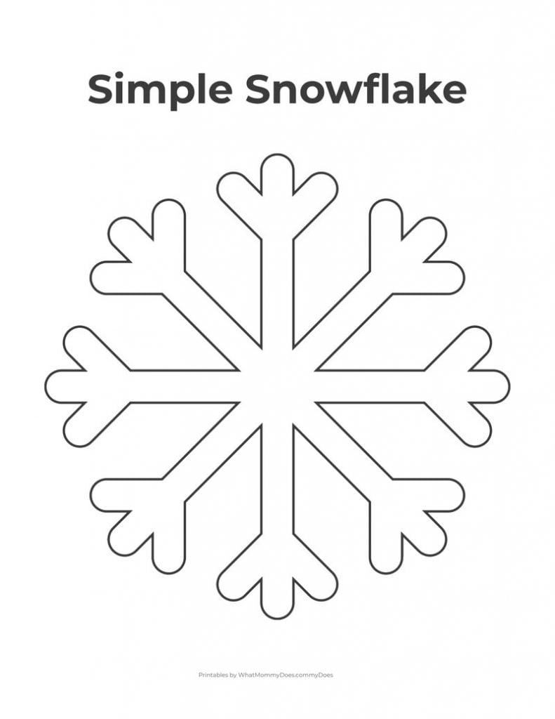 Free Printable Snowflake Templates 10 Large Small Stencil Patterns What Mommy Does
