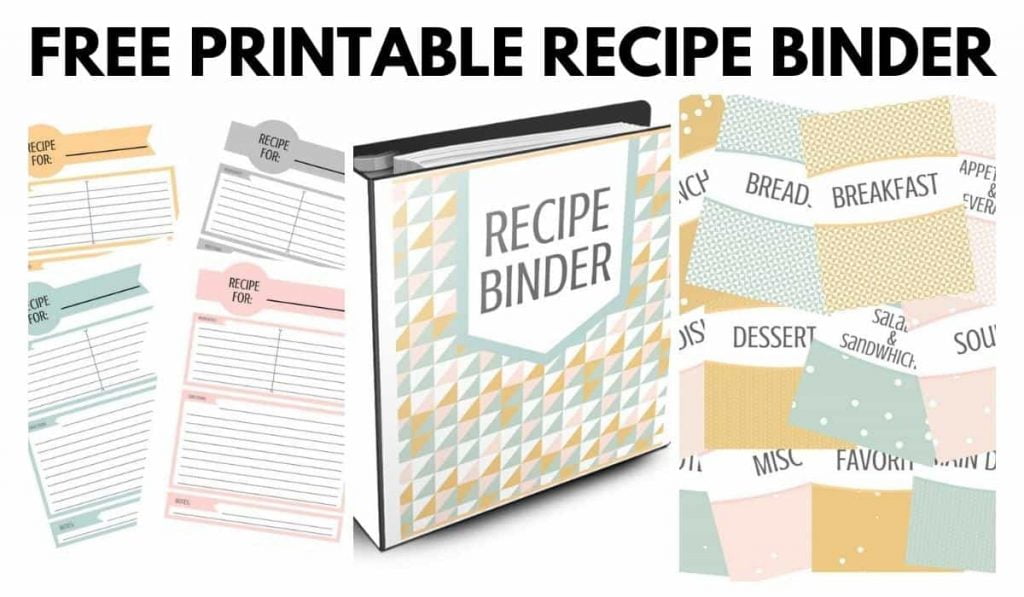 Free Printable Recipe Dividers