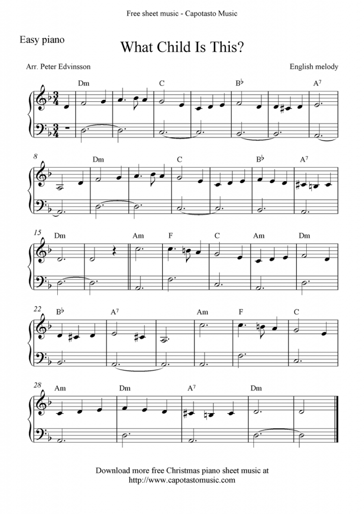 Free Sheet Music Scores Free Christmas Piano Sheet Music What Child Is This Christmas Piano Music Sheet Music Free Sheet Music