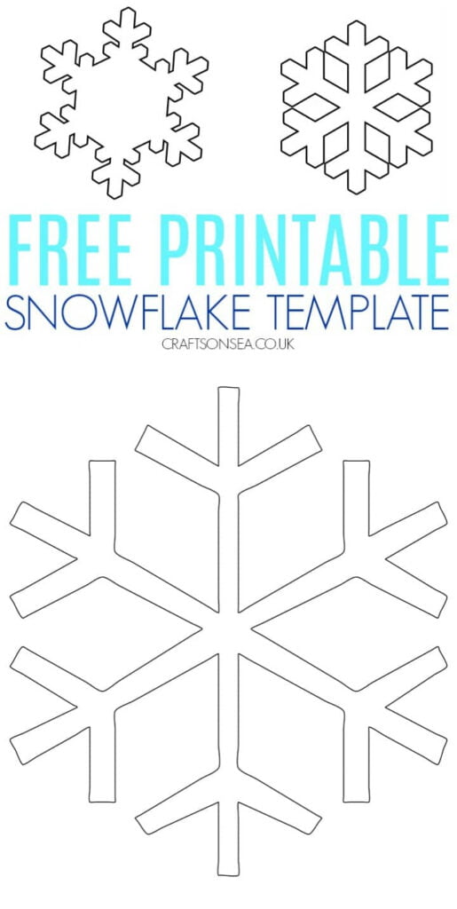 FREE Snowflake Template Printable PDF Crafts On Sea