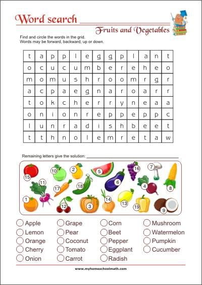 Fruit Word Scramble Worksheets 99Worksheets