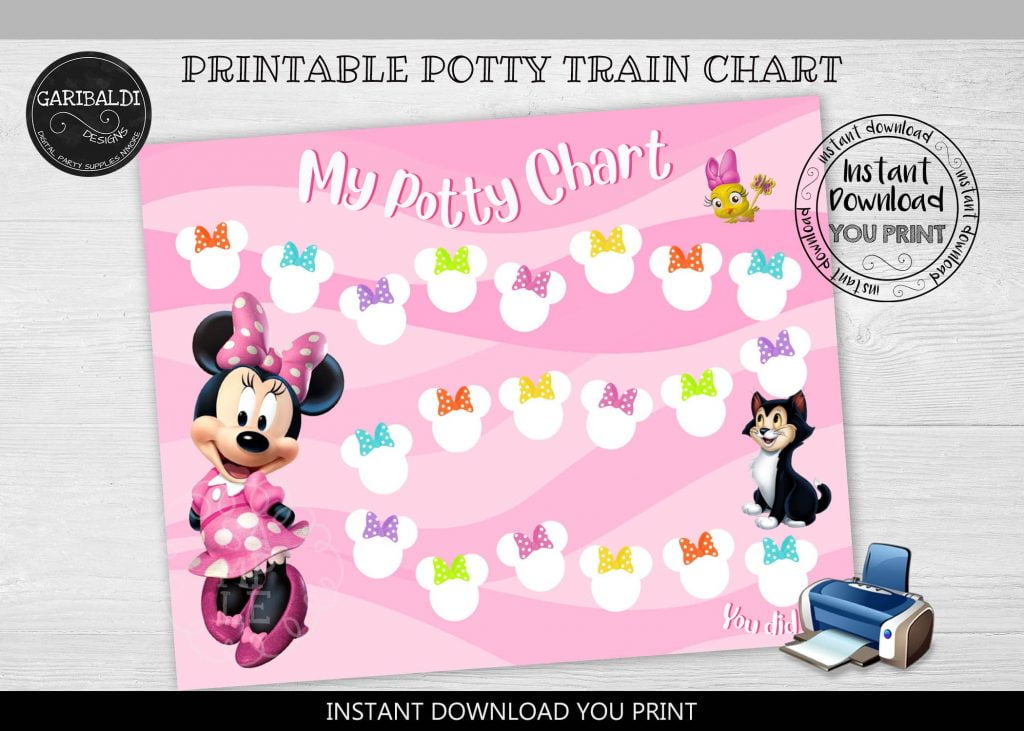 Instant Download Reward Chart Printable Chart Minnie Chart Etsy