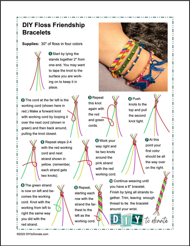 Free Printable Friendship Bracelet Patterns - Printable Lab