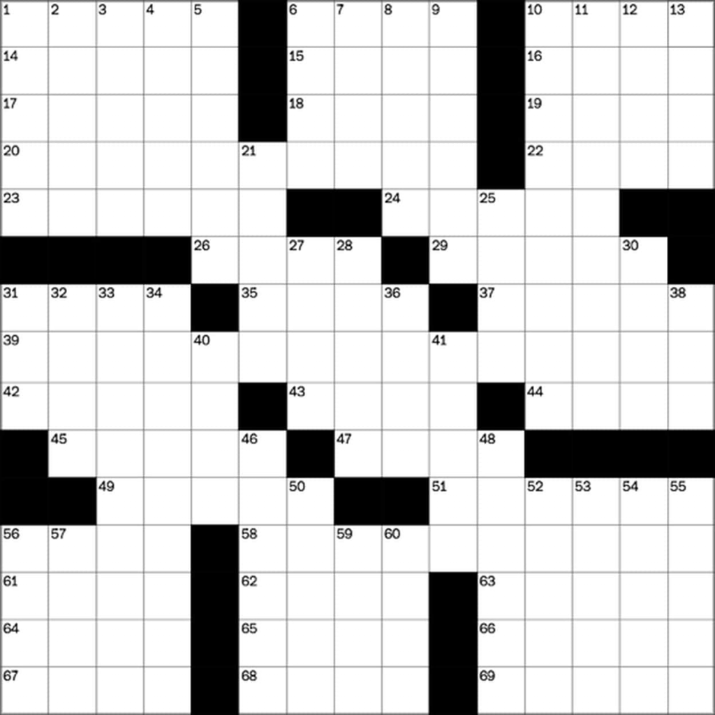 Washington Post Crossword Daily Crossword