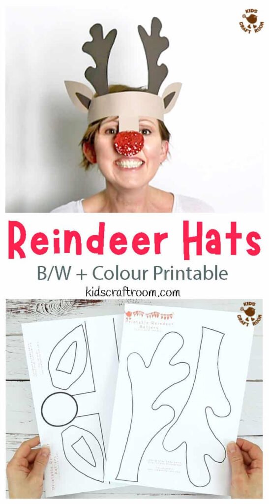 Printable Reindeer Antlers Kids Craft Room
