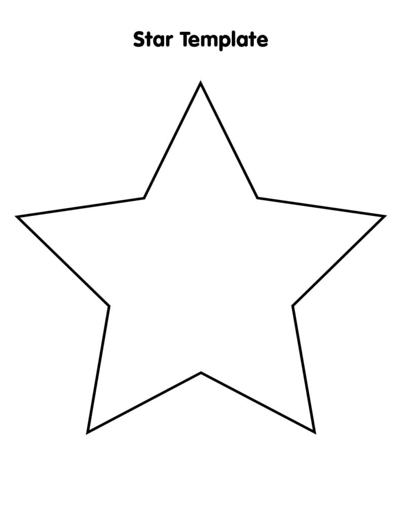 Printable Star TemplatesJlongok Printable Jlongok Printable Star Template Star Template Printable Printable Star
