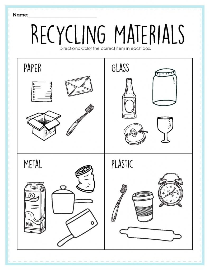 Recycling Activities Printables Share Remember Celebrating Child Home