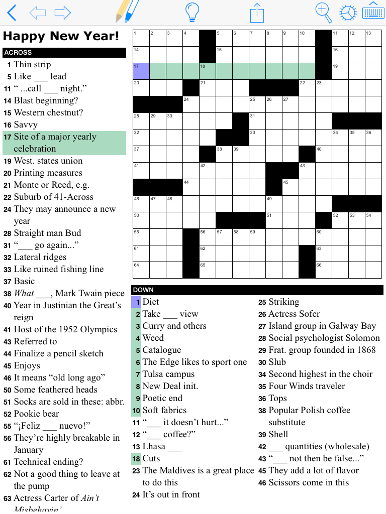 Daily Crossword Puzzle Free Printable