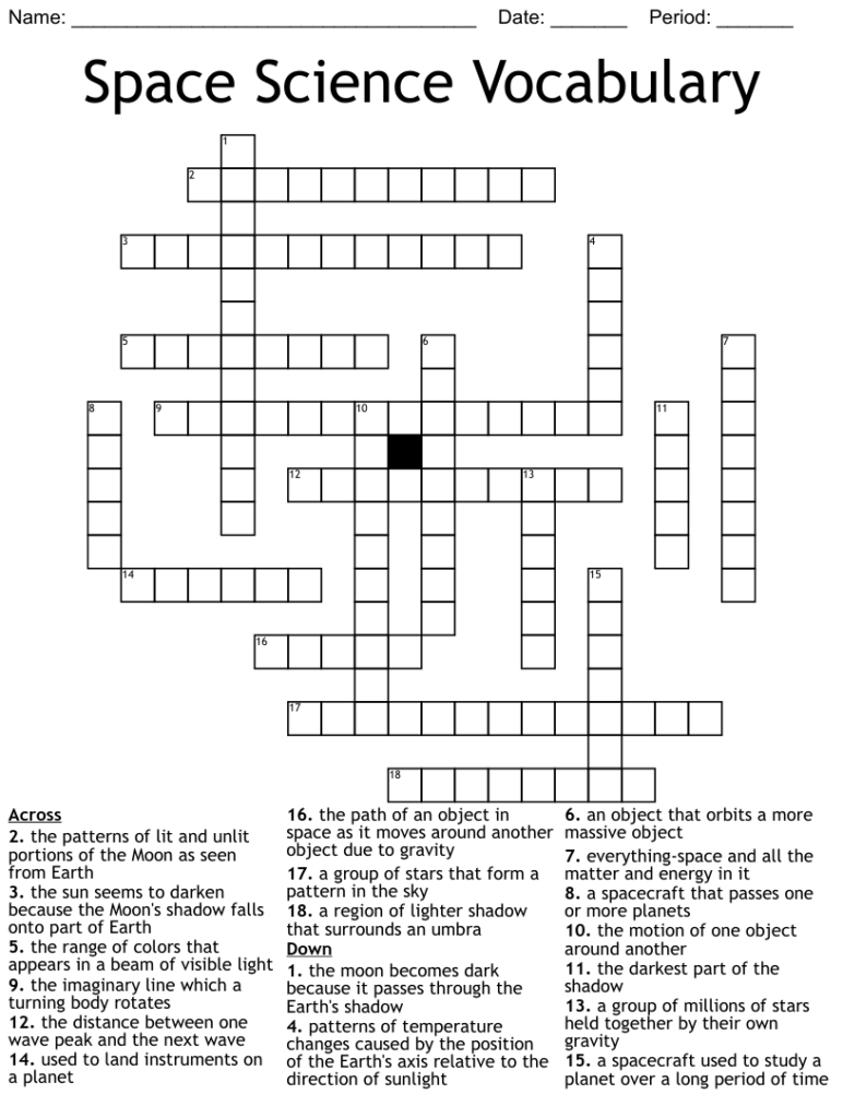 Astronomy Crosswords Word Searches Bingo Cards WordMint