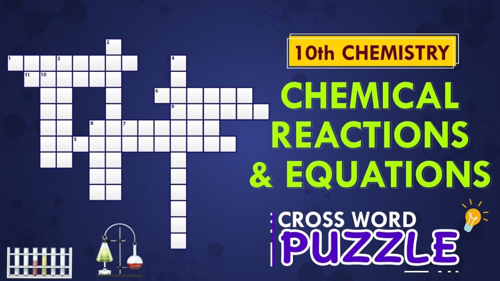 10th Grade Science Chemistry Crossword Printable