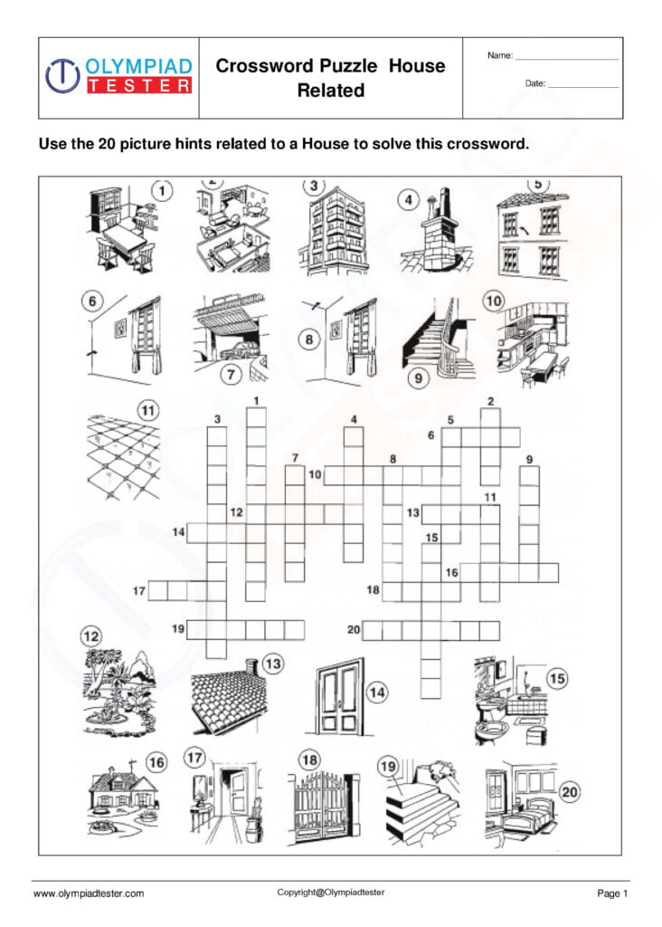 Science Crossword For Kids Housing Puzzles For Kids Science Puzzles Brain Teasers For Kids