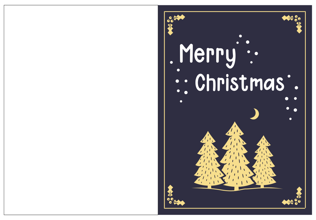 Printable Editable Christmas Cards
