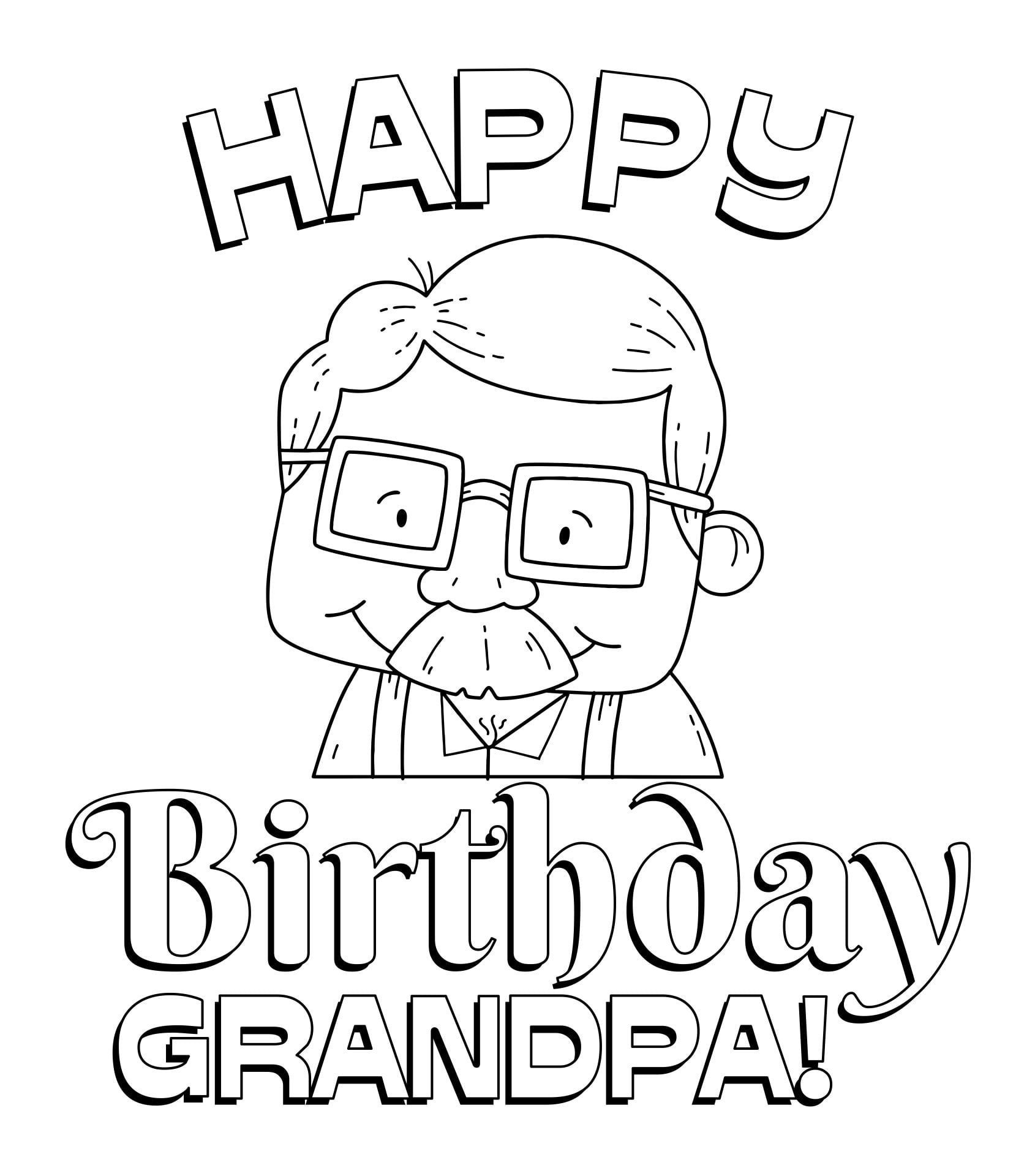 Printable Birthday Cards Grandpa Printable Lab