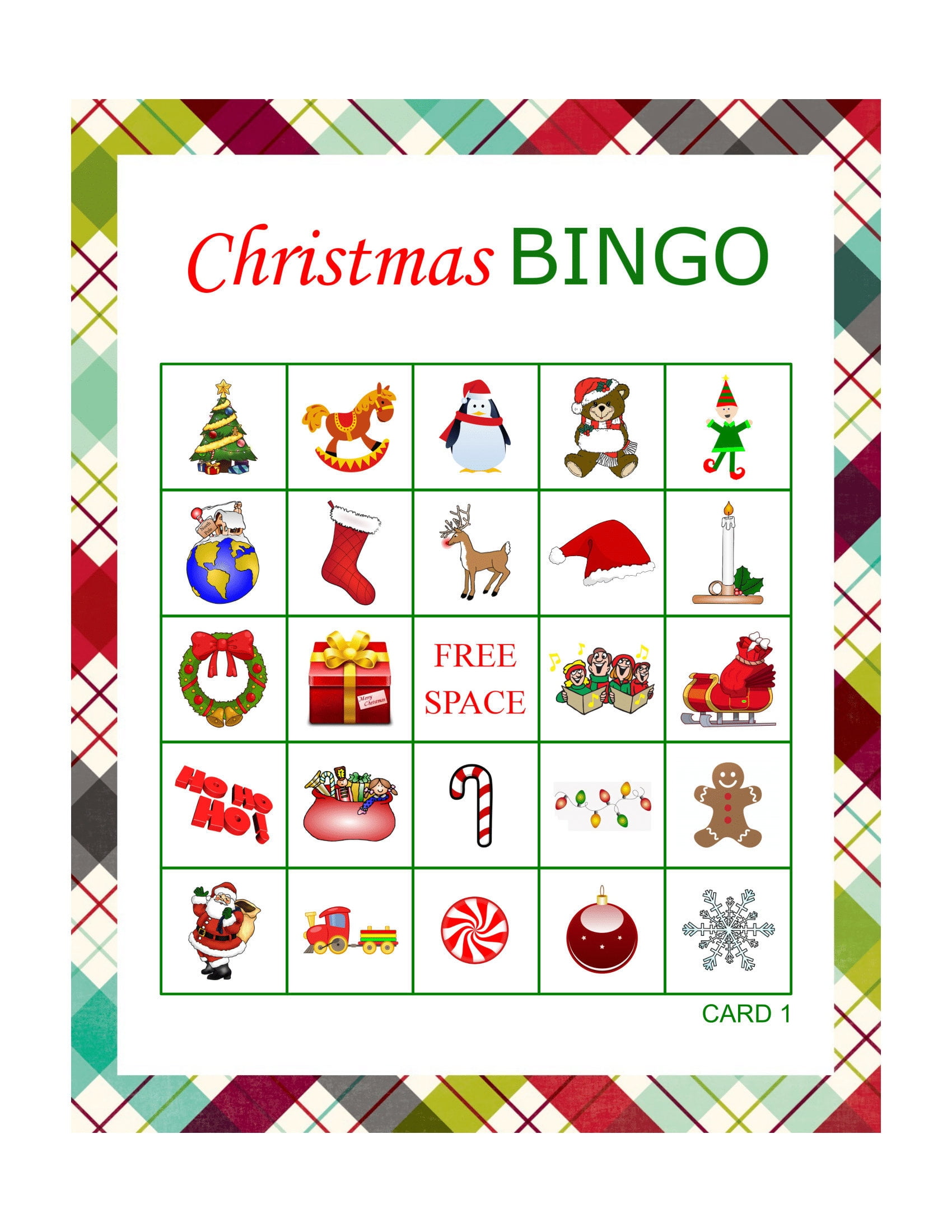Printable Bingo Cards Christmas - Printable Lab