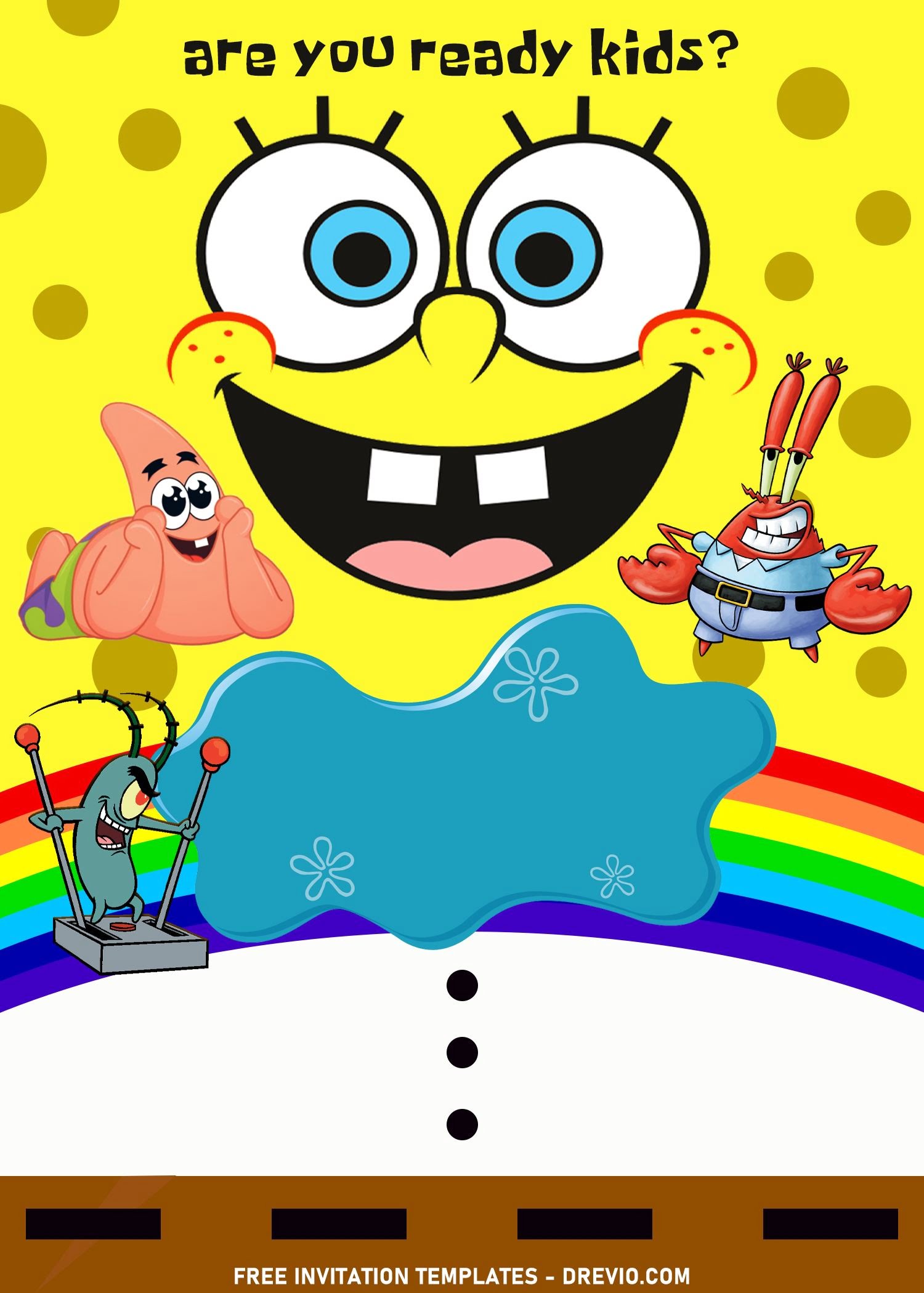 Printable Birthday Cards Spongebob