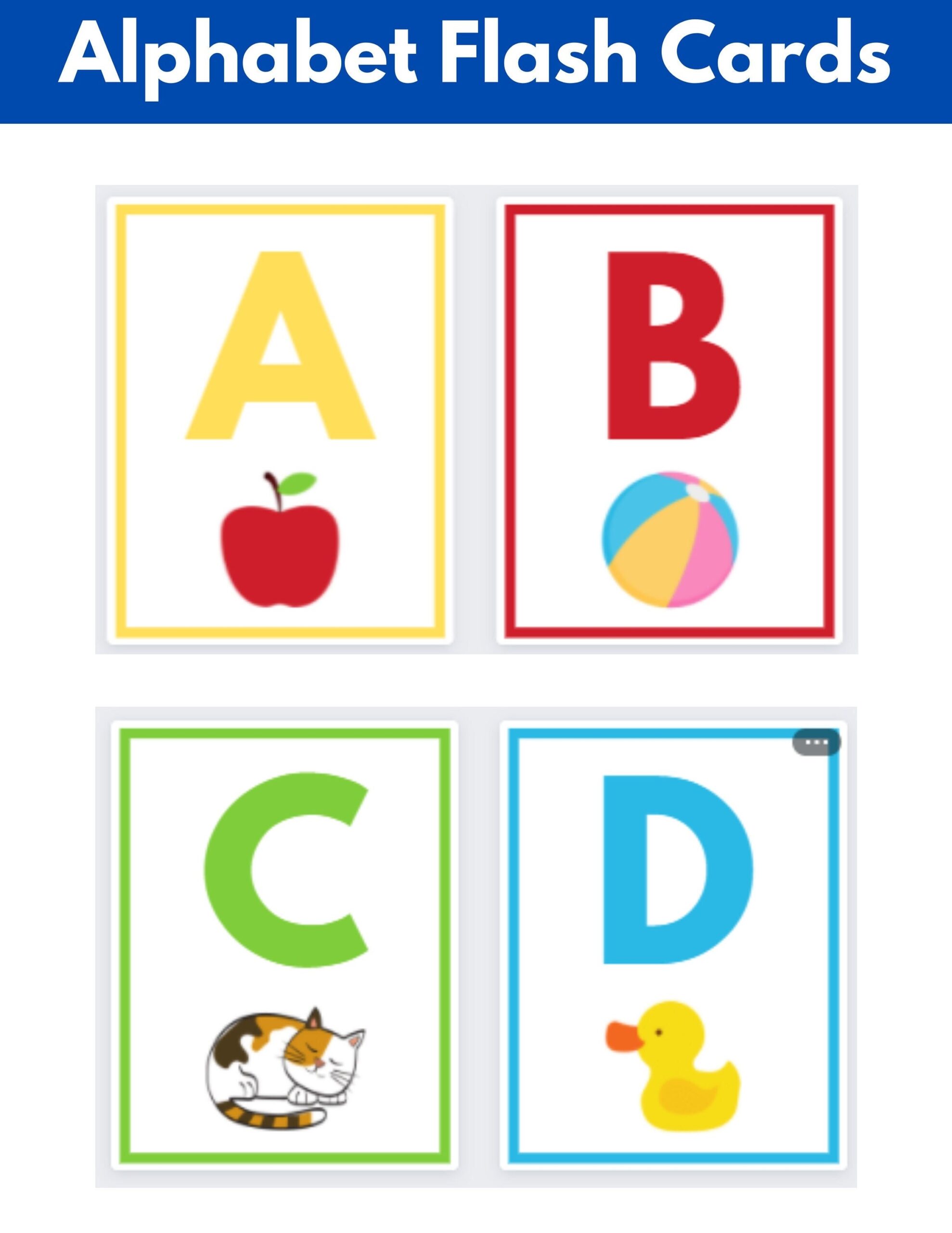 Printable Alphabet Wall Cards