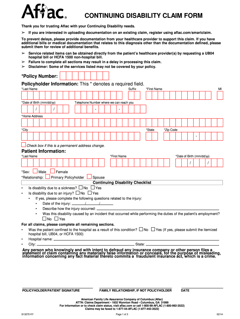 Printable Disability Application Form