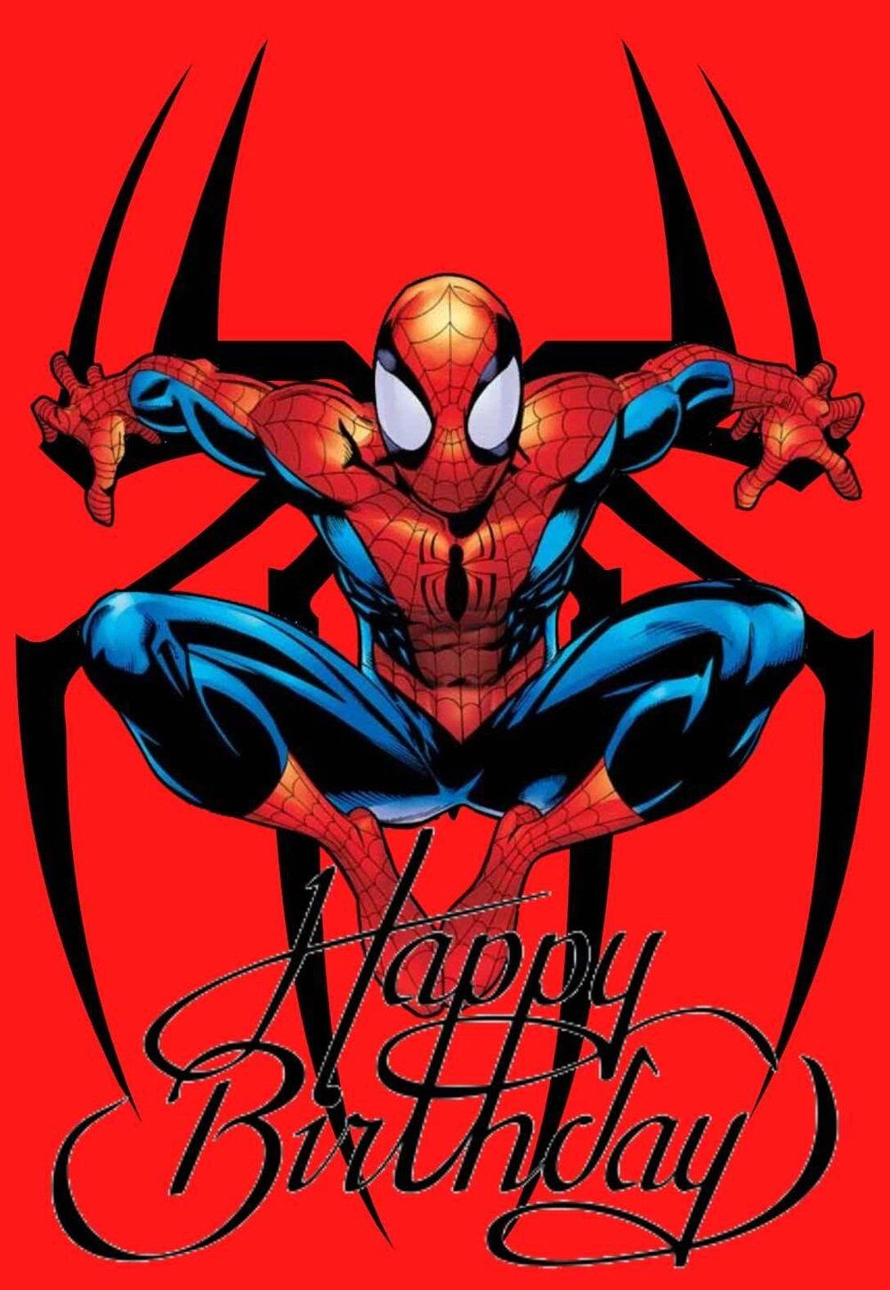 Printable Birthday Cards Spiderman