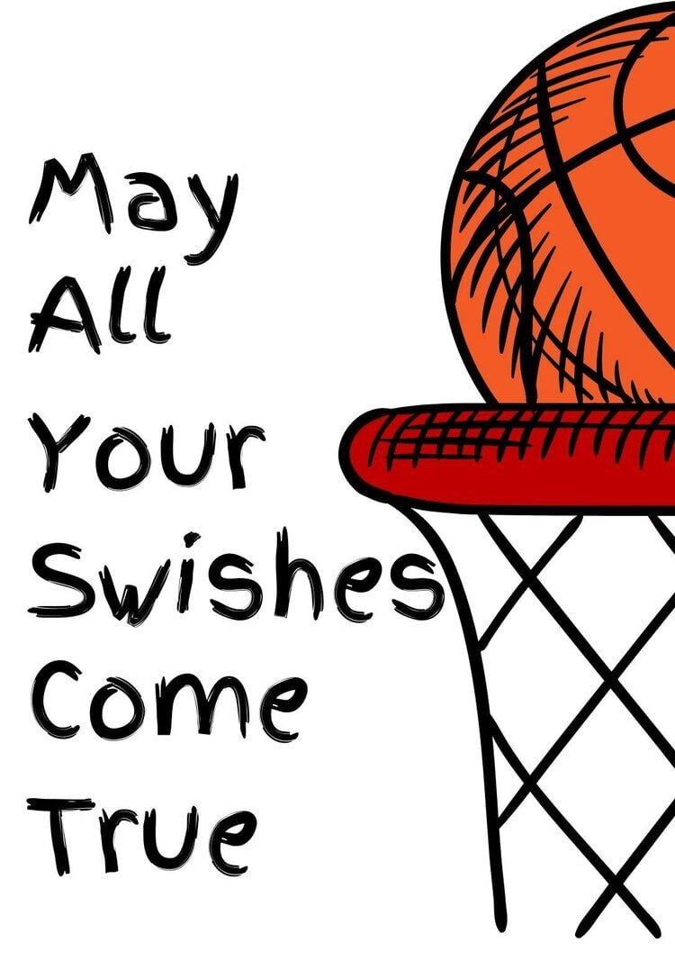 Printable Birthday Cards Basketball