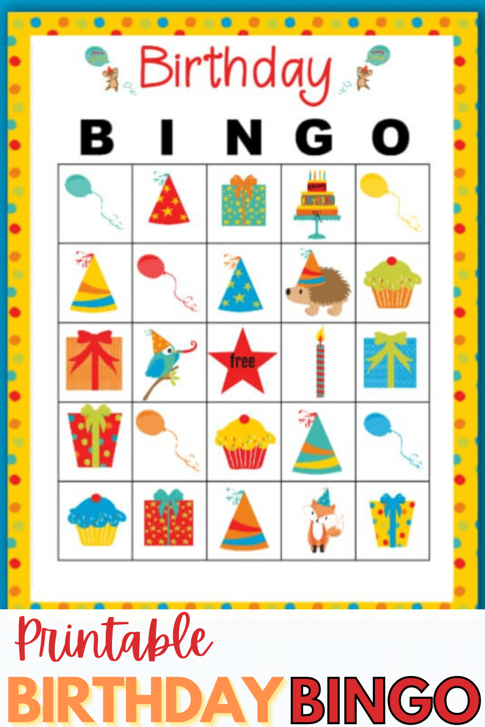 Printable Birthday Bingo Cards - Printable Lab
