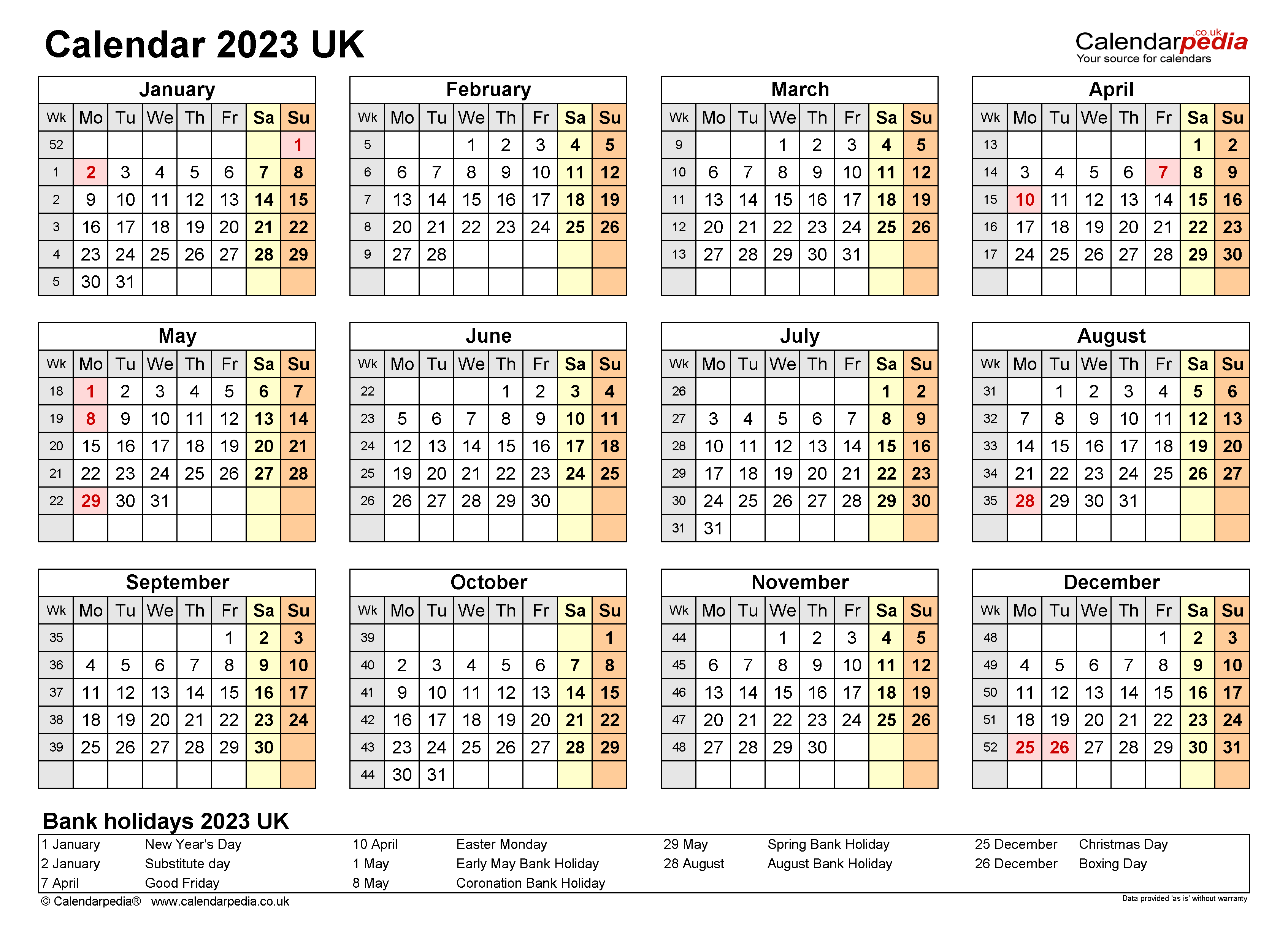 Printable Desktop Calendar 2023 - Printable Lab