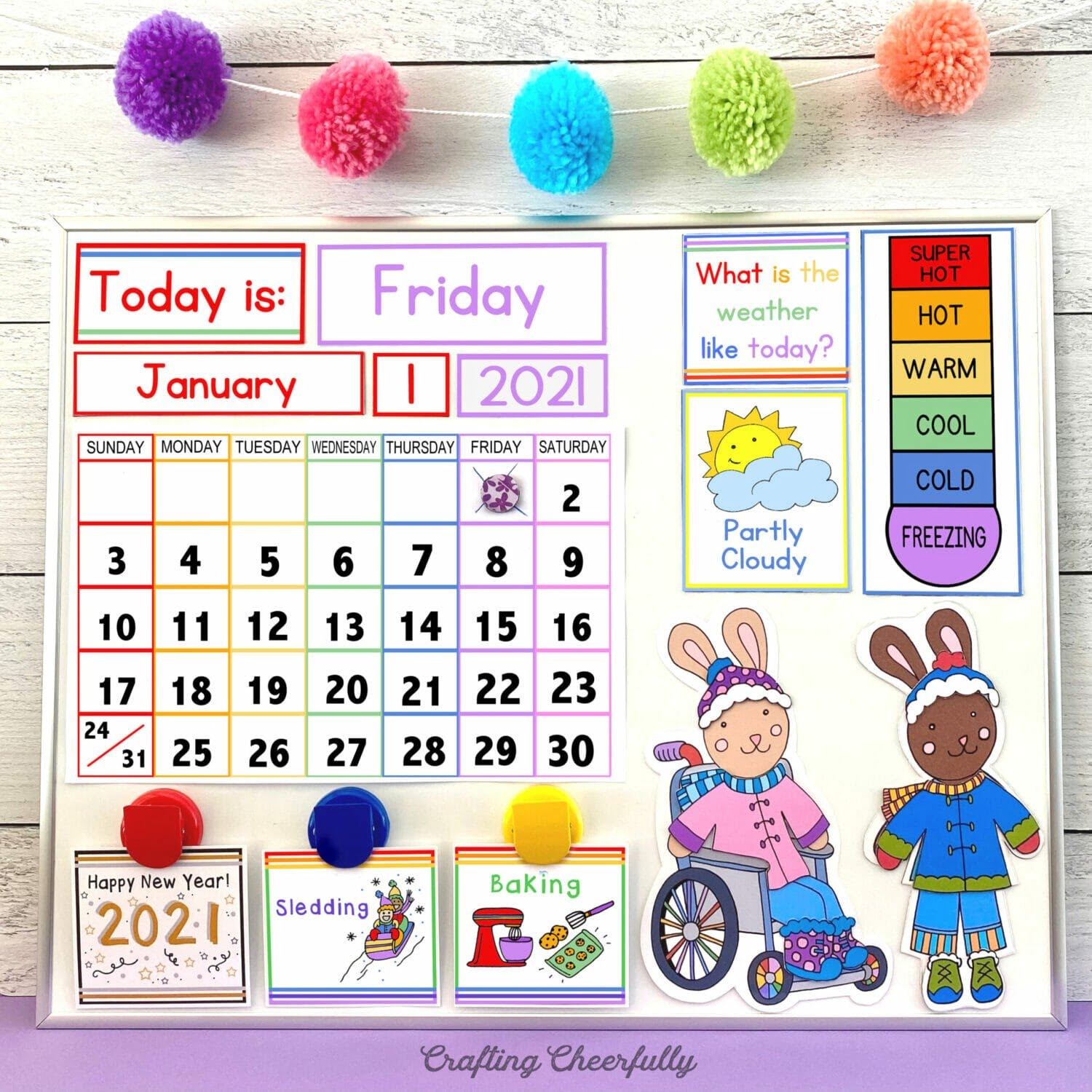 Printable Calendar Kid Friendly