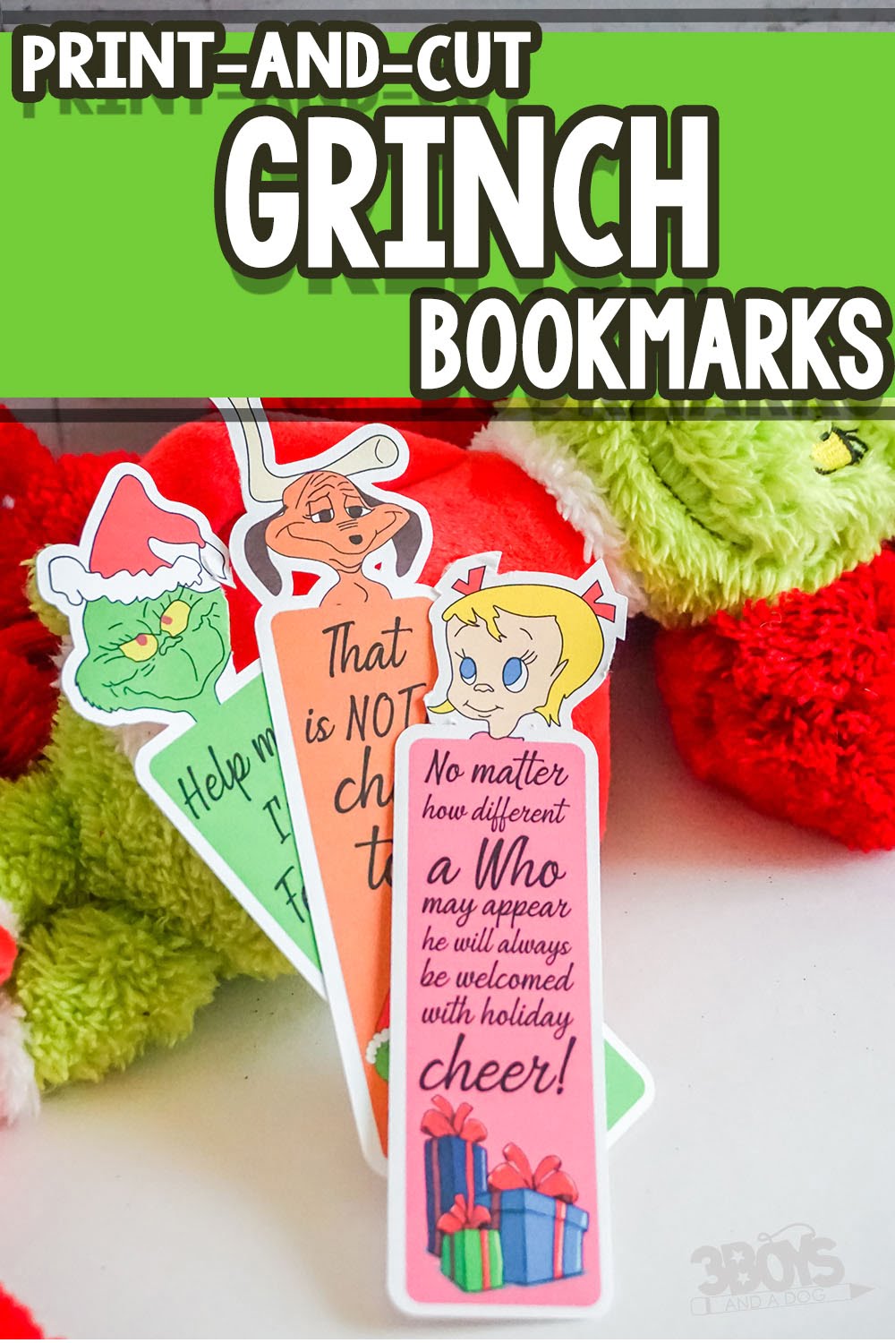 Free Printable Grinch Bookmarks