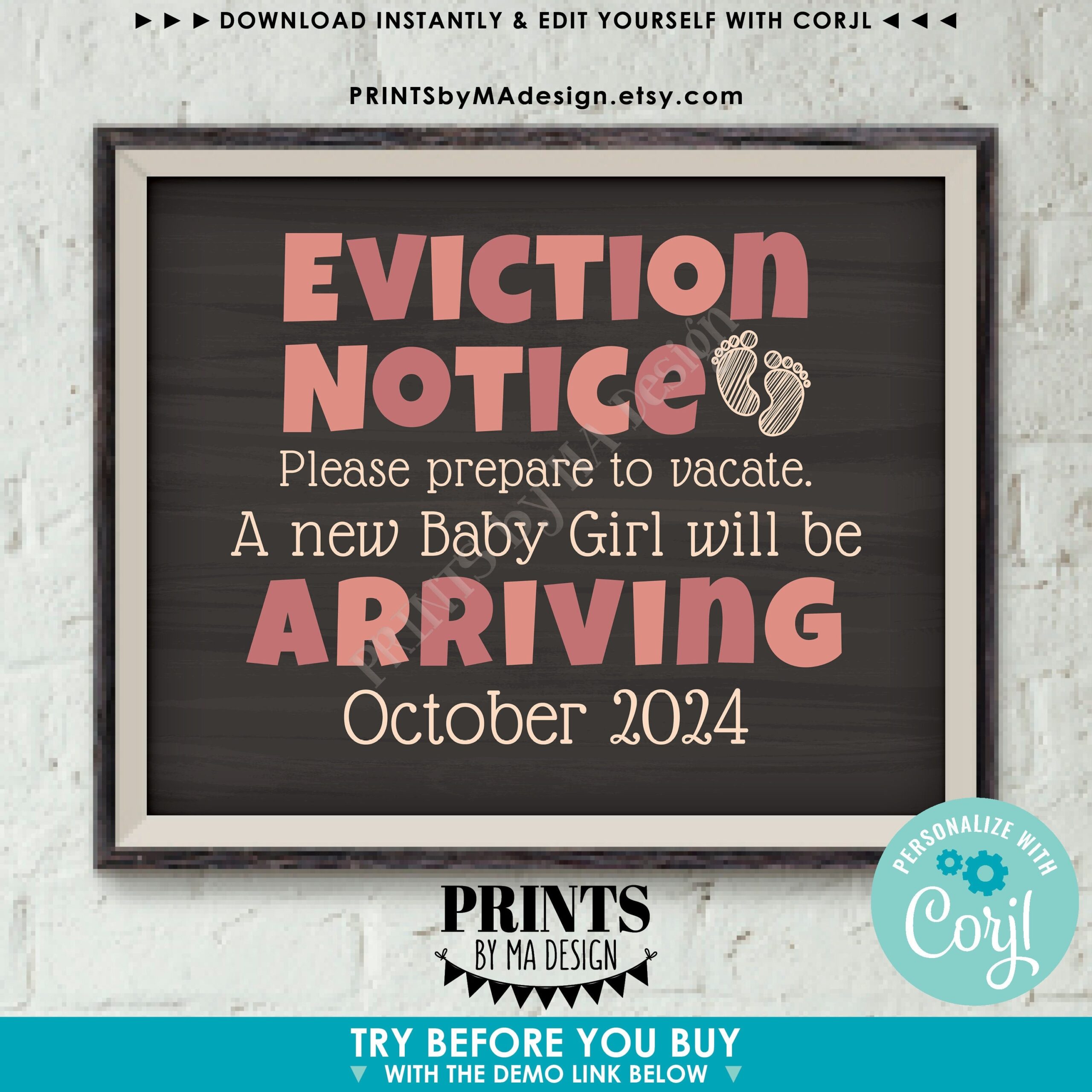 Printable Baby Eviction Notice