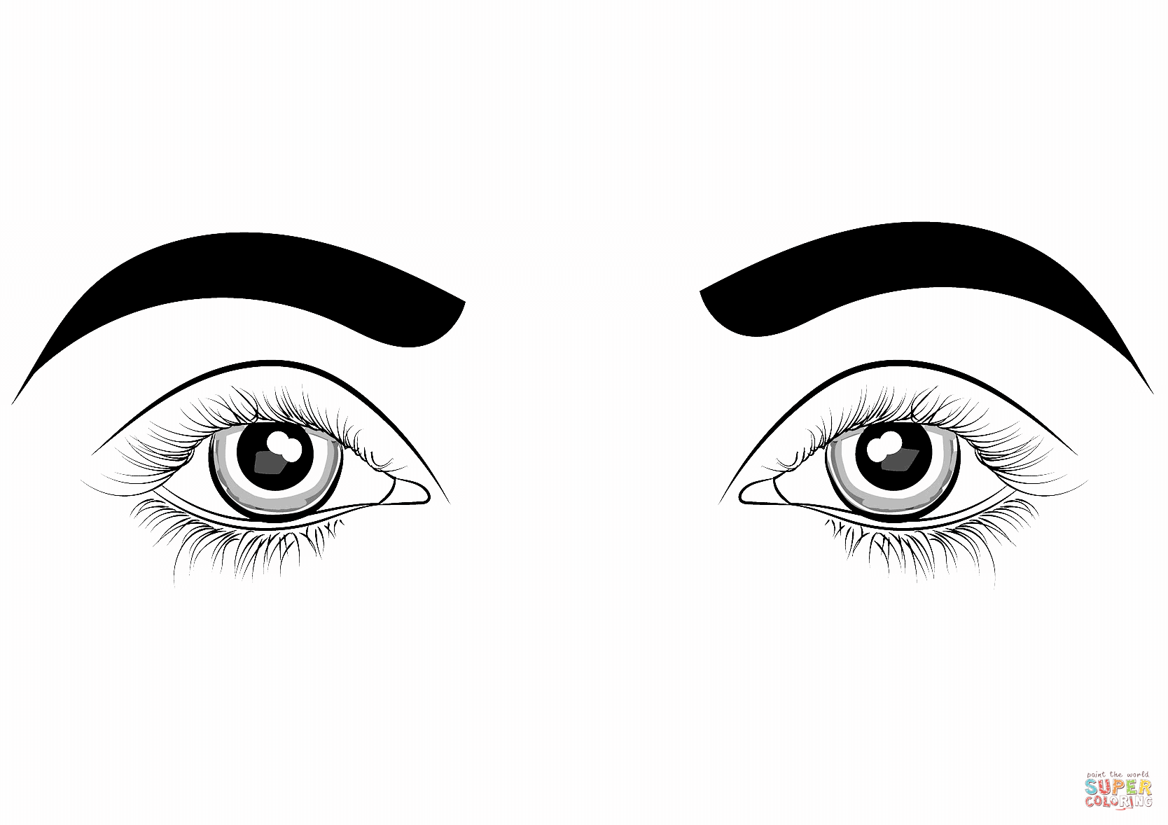 Printable Eyes To Color