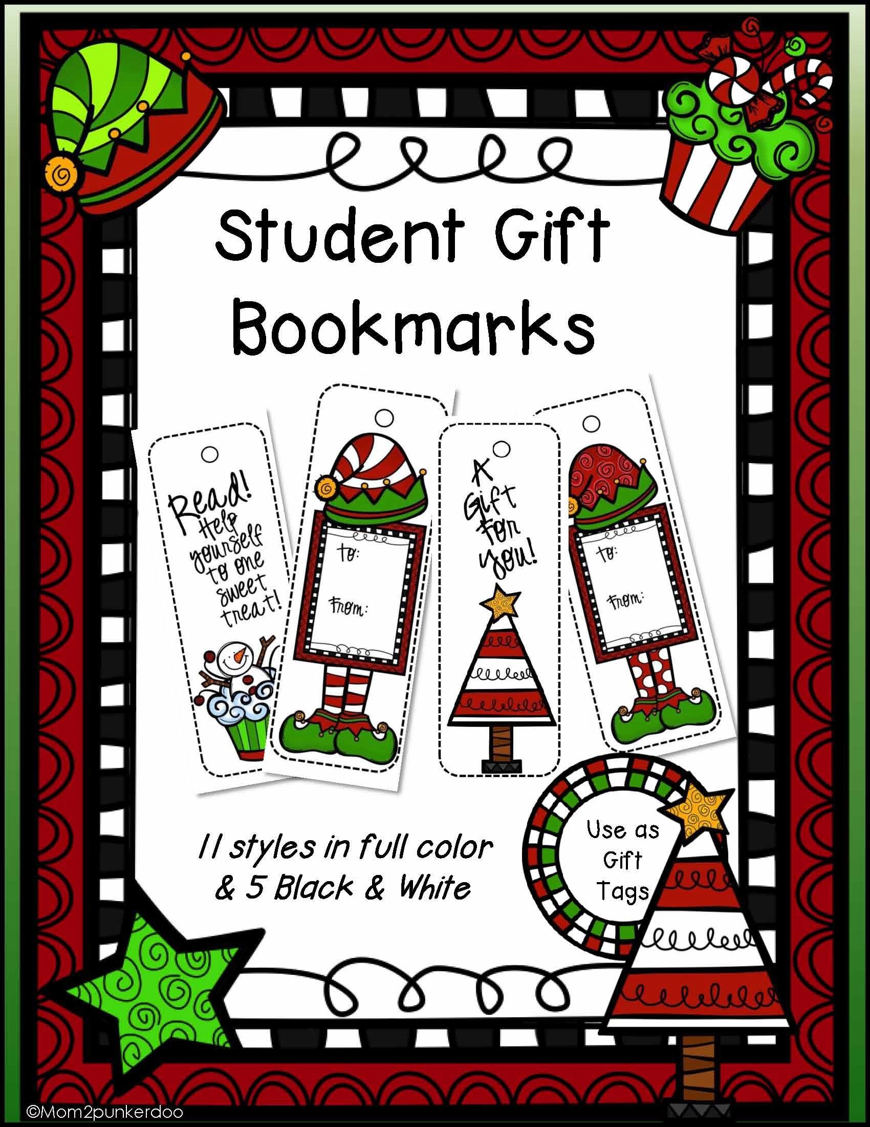Printable Bookmark Gift Tag