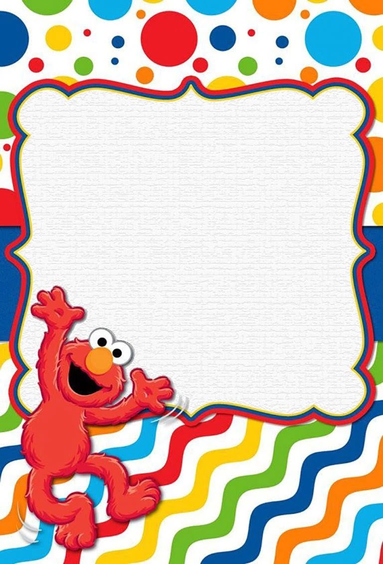 Printable Elmo Birthday Invitations