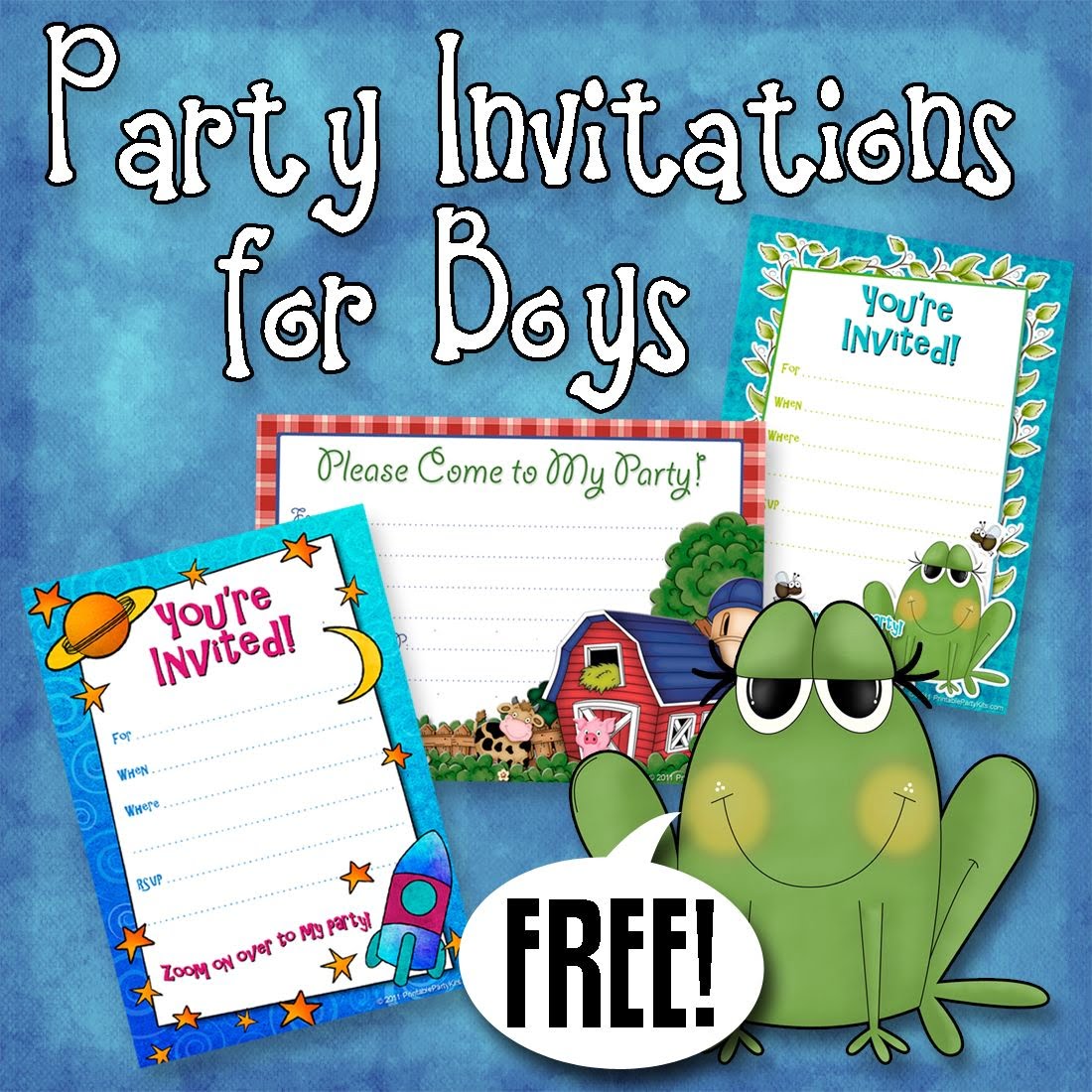 Printable Birthday Invitations Boy