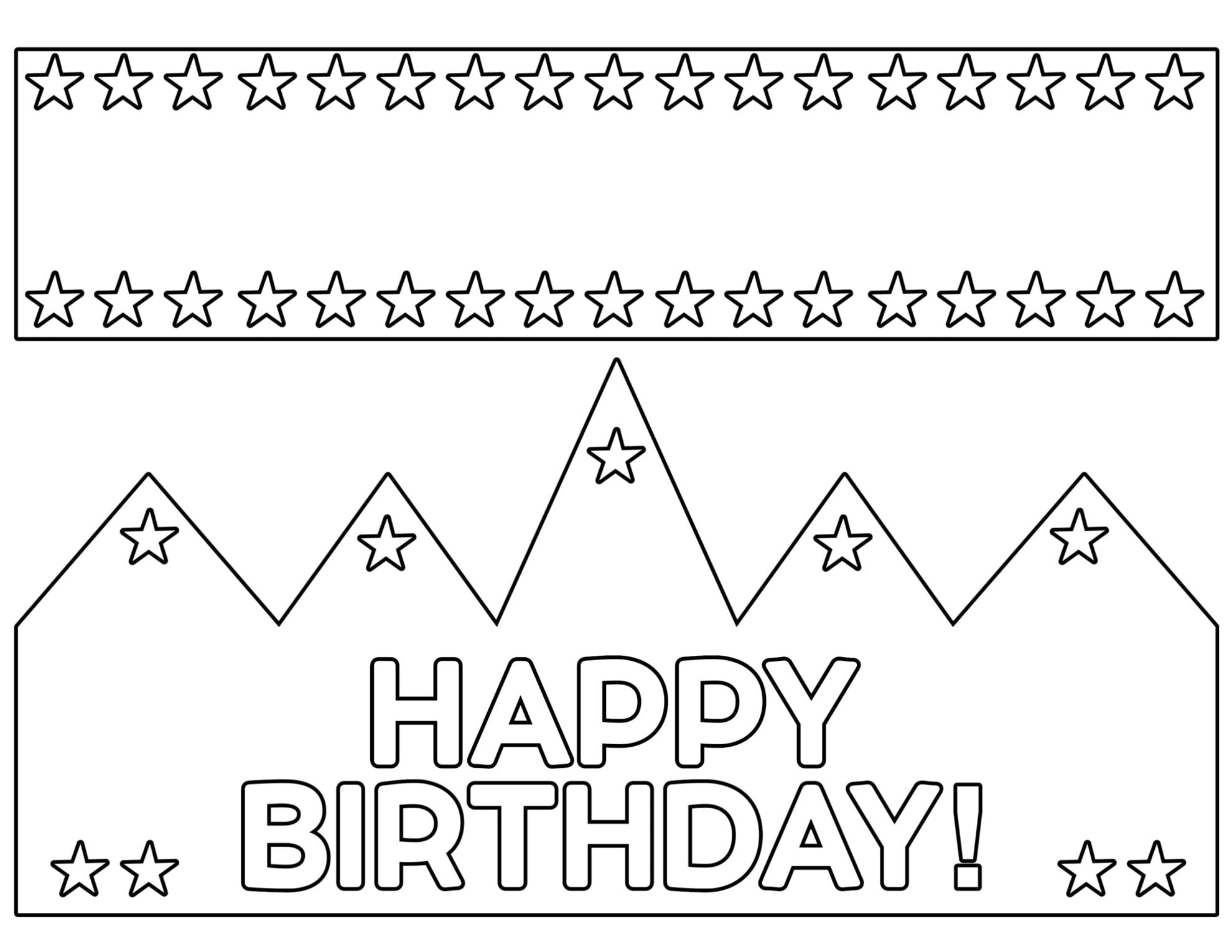 Printable Birthday Party Crowns