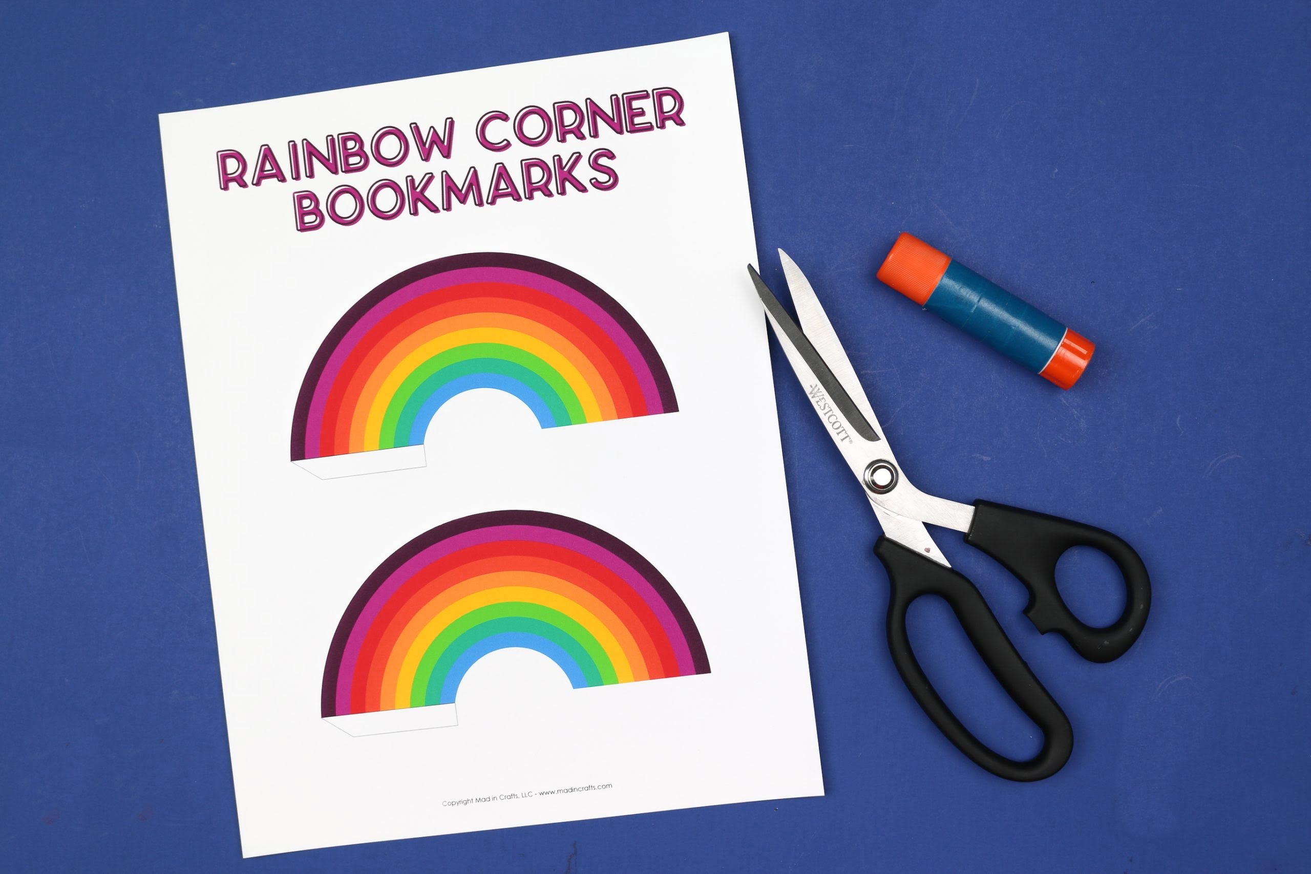 Free Printable Rainbow Bookmarks