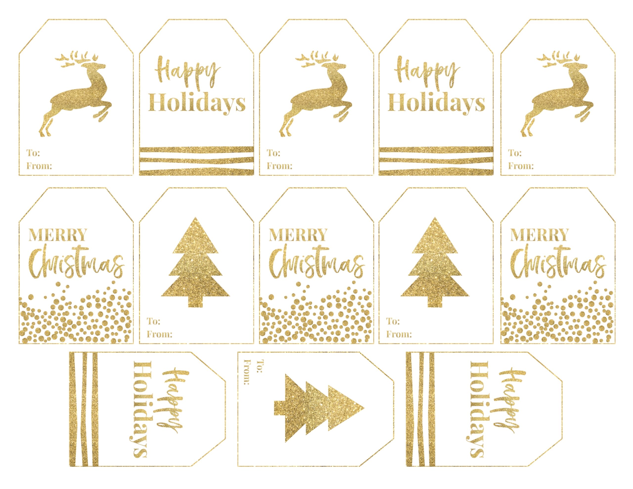 Diy Christmas Tags Printable