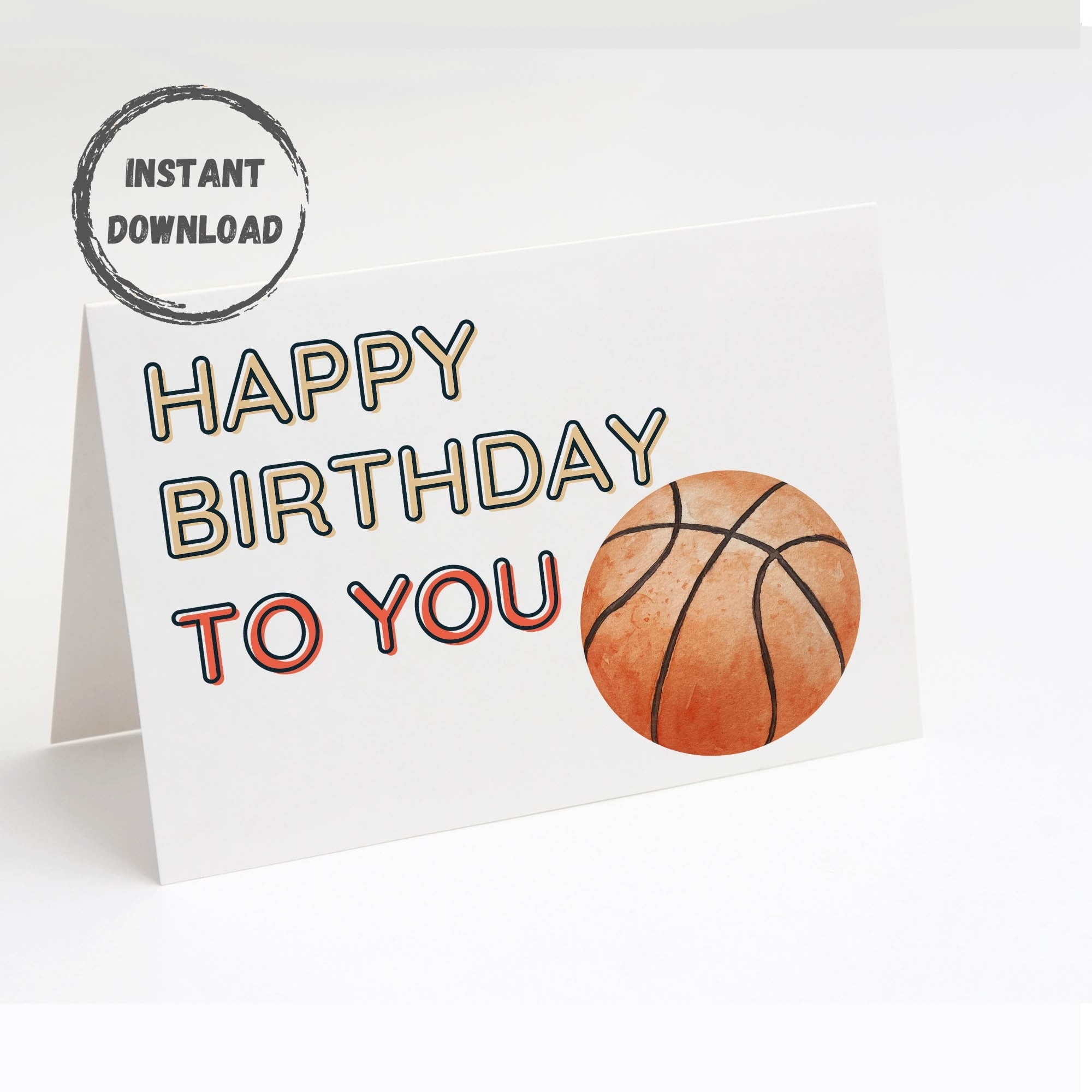 Printable Birthday Cards Basketball