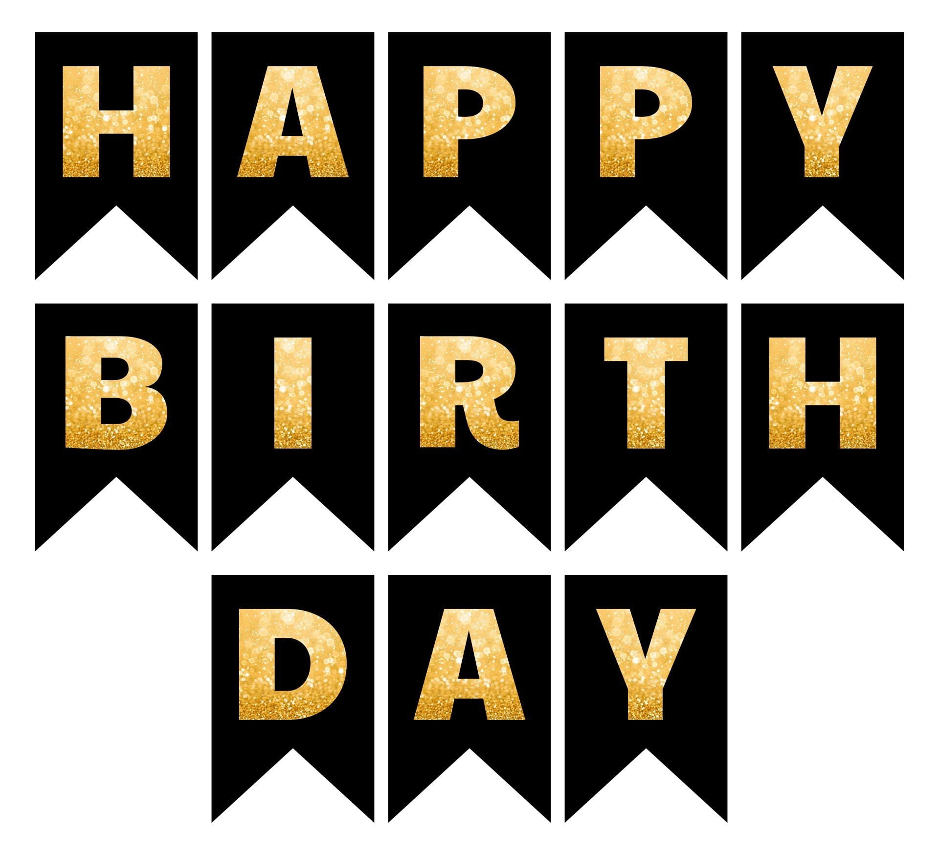 Printable Alphabet Happy Birthday