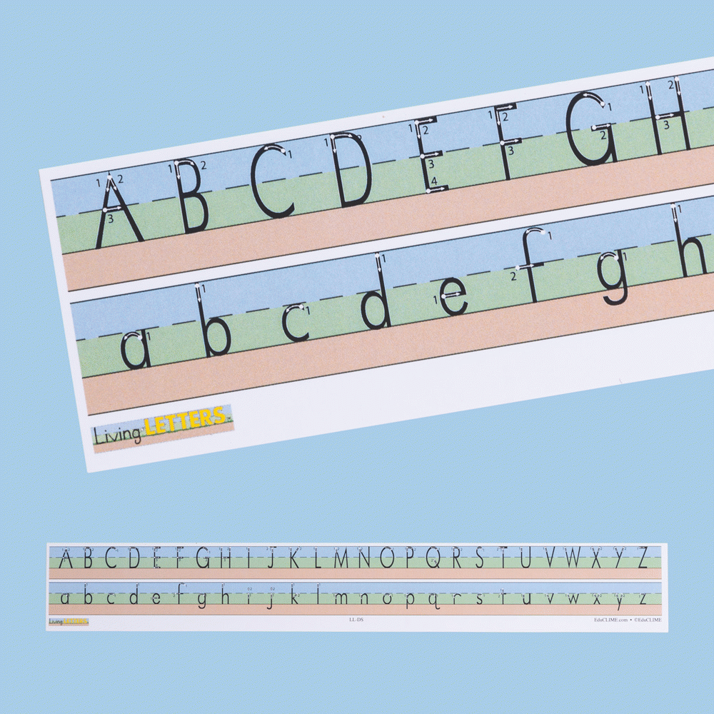 Printable Alphabet Desk Strips