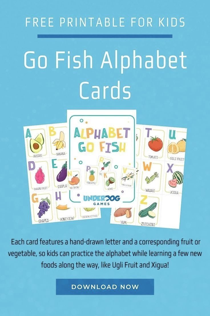 Printable Alphabet Go Fish