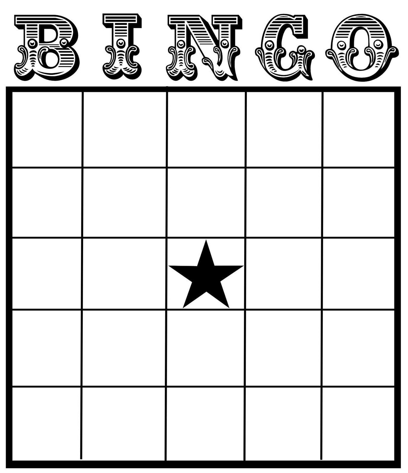 Printable Editable Bingo Cards