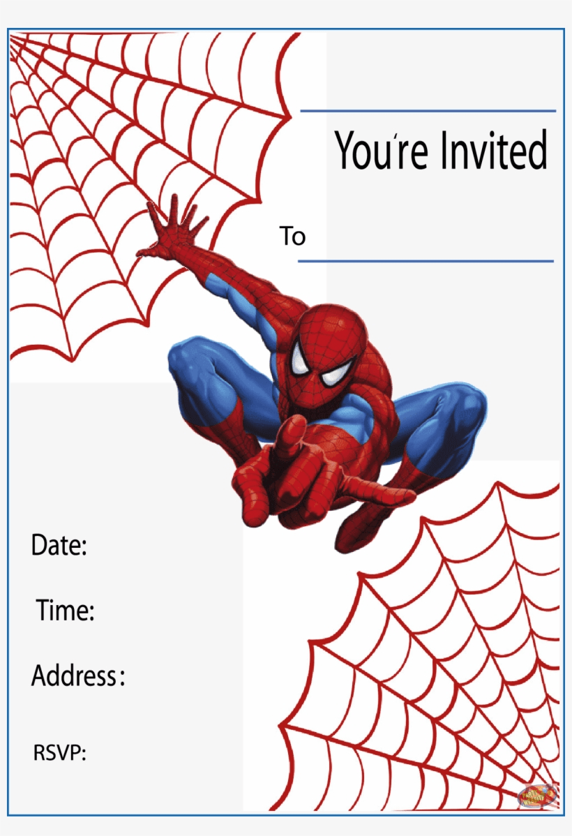 Printable Birthday Cards Spiderman