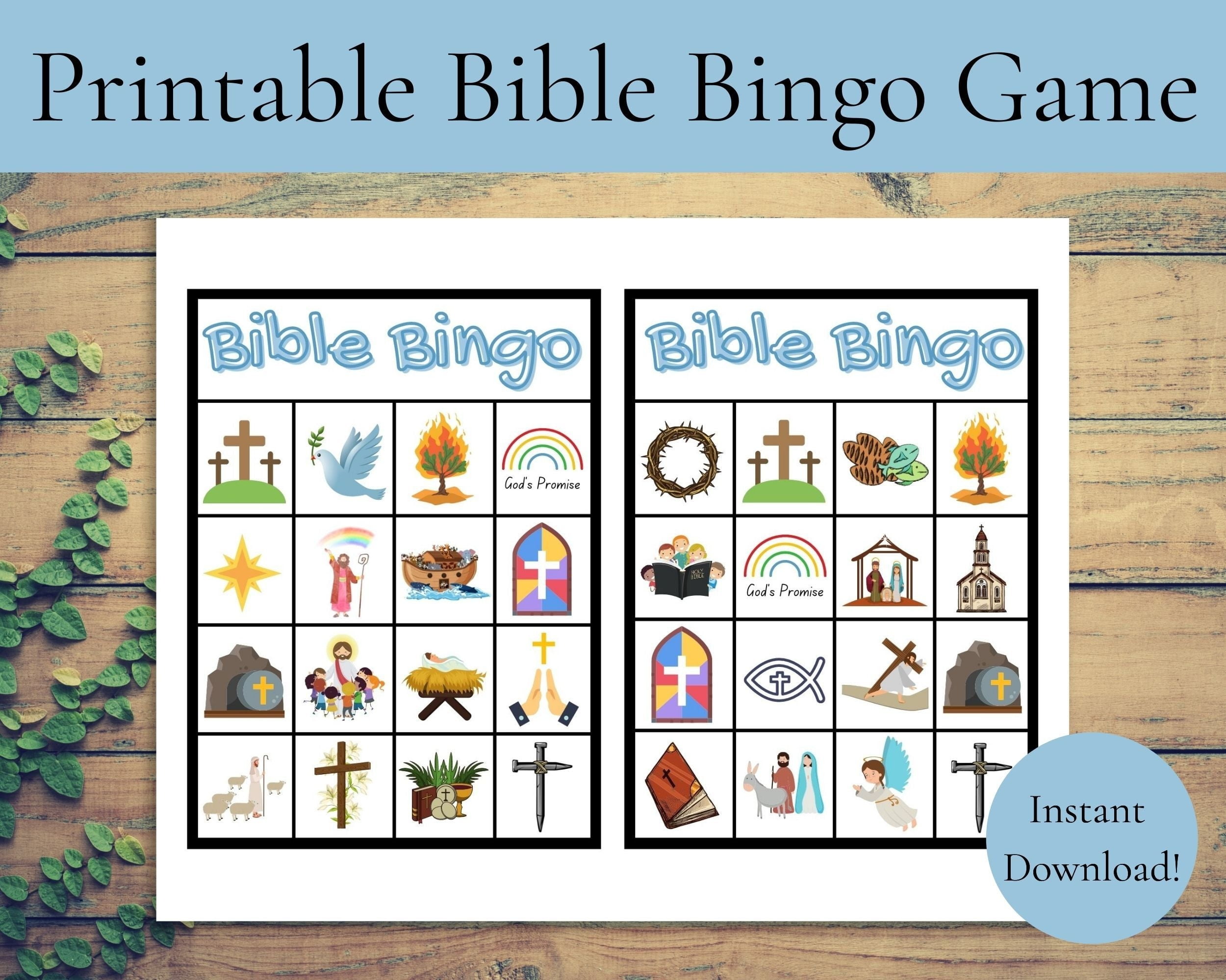Printable Bible Bingo Cards