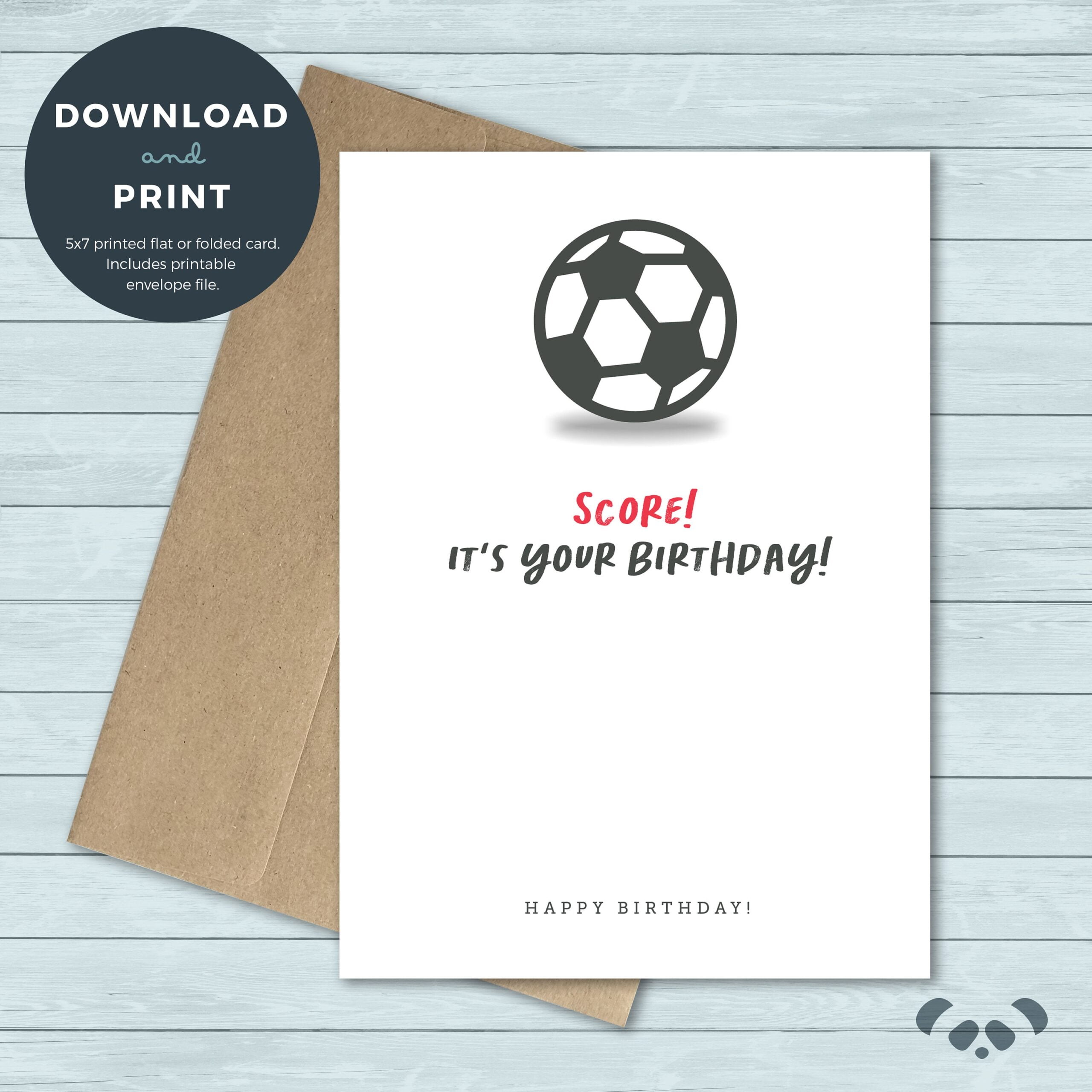 Printable Birthday Cards Soccer