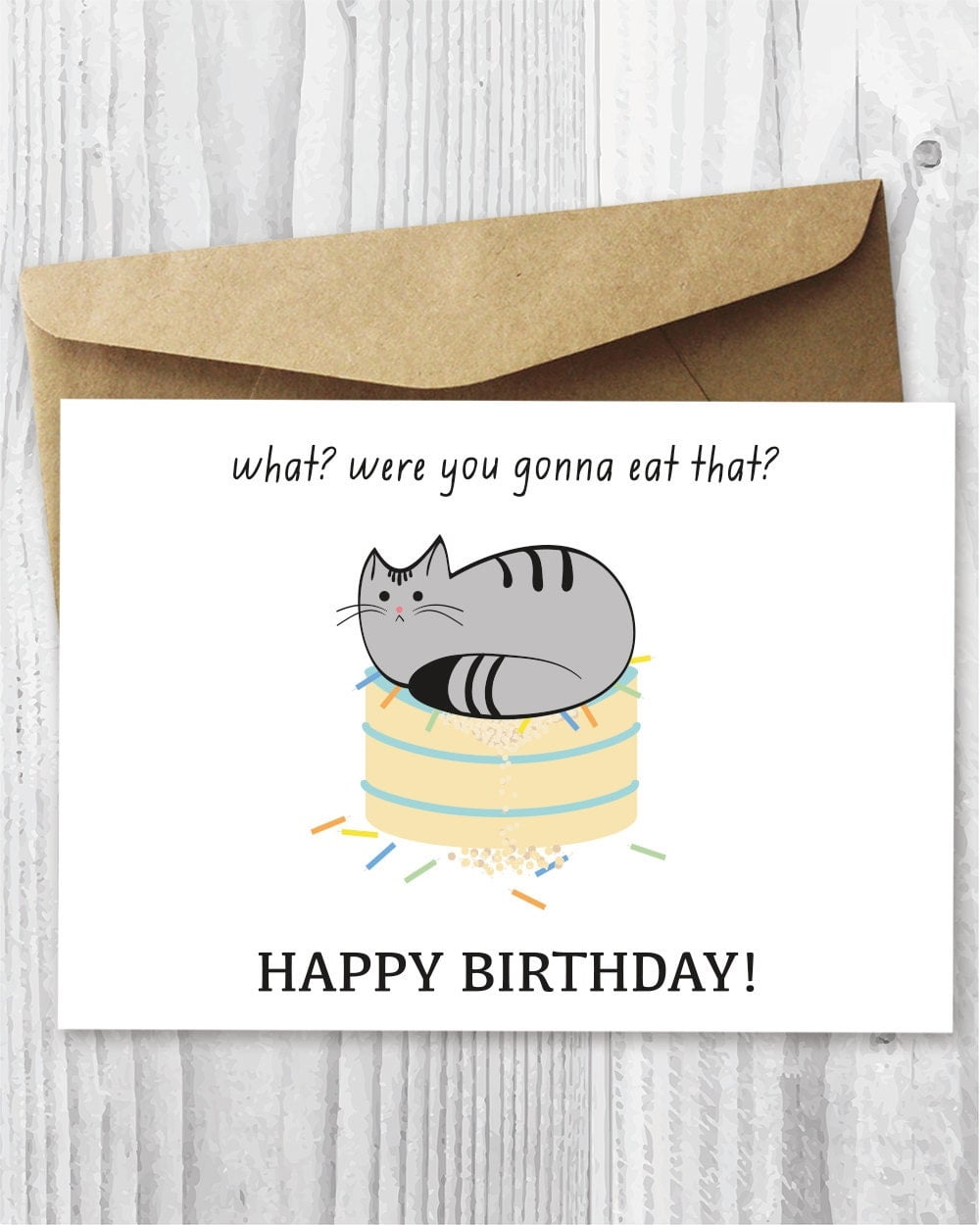 Printable Birthday Cards Cat