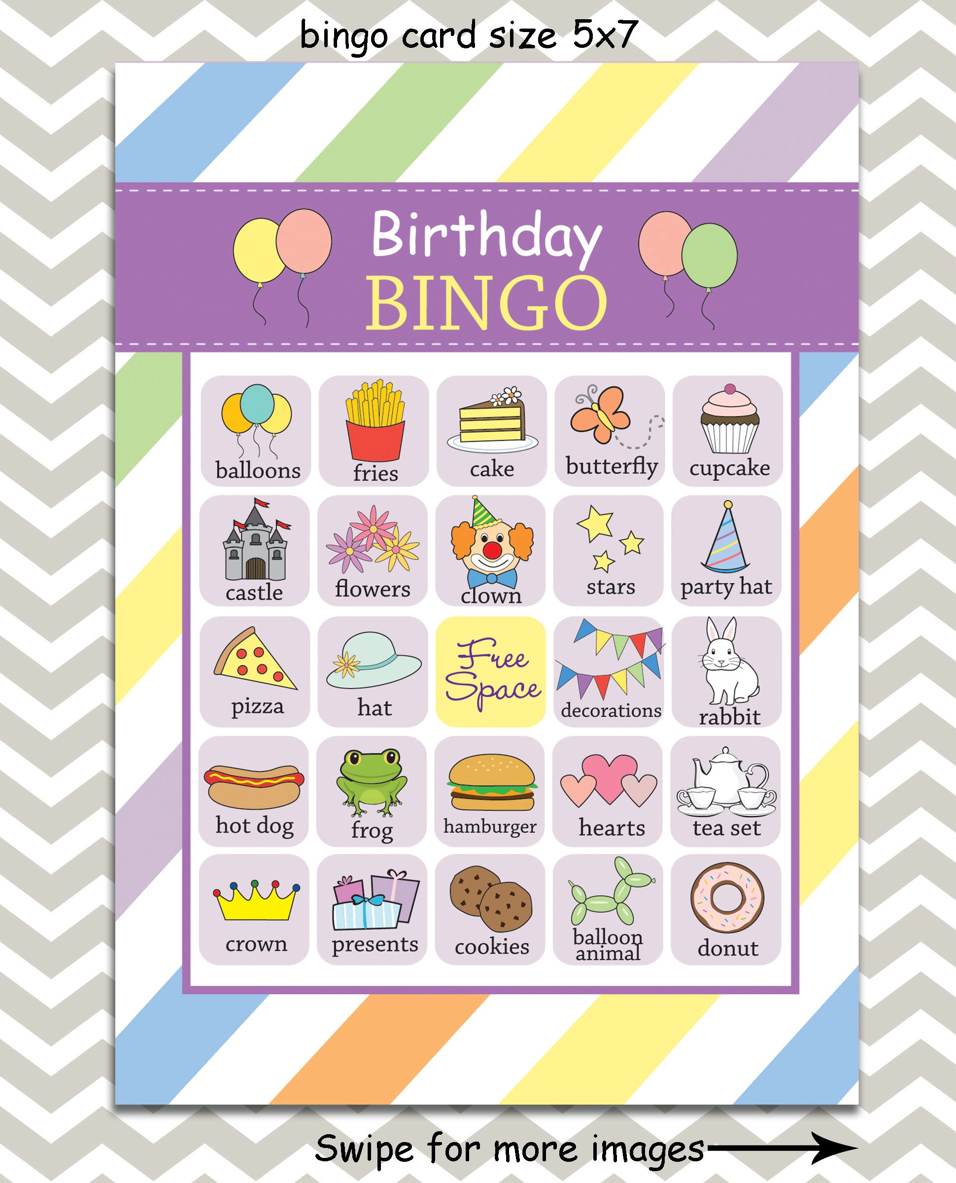 Printable Bingo Birthday Cards