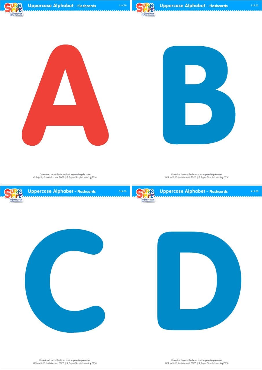 Printable Alphabet Flash Cards