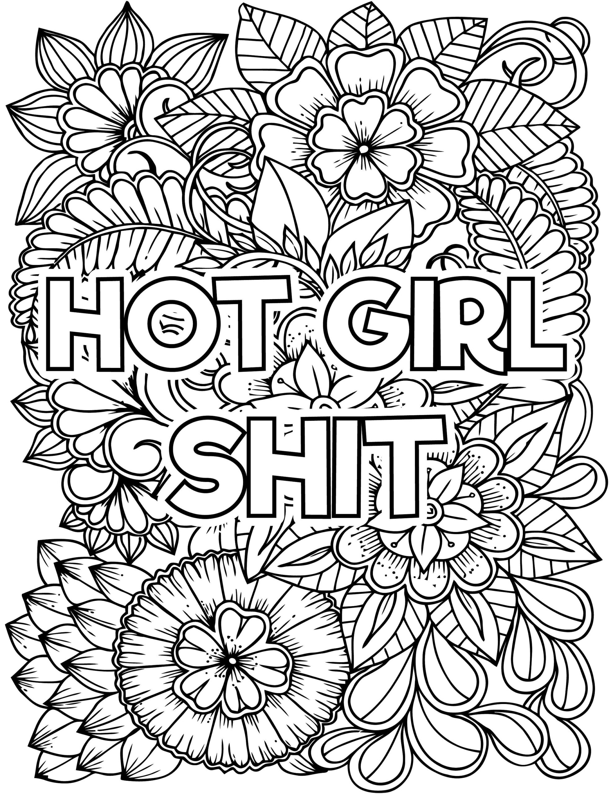 printable swear word coloring pages free